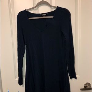 Navy swing dress—express